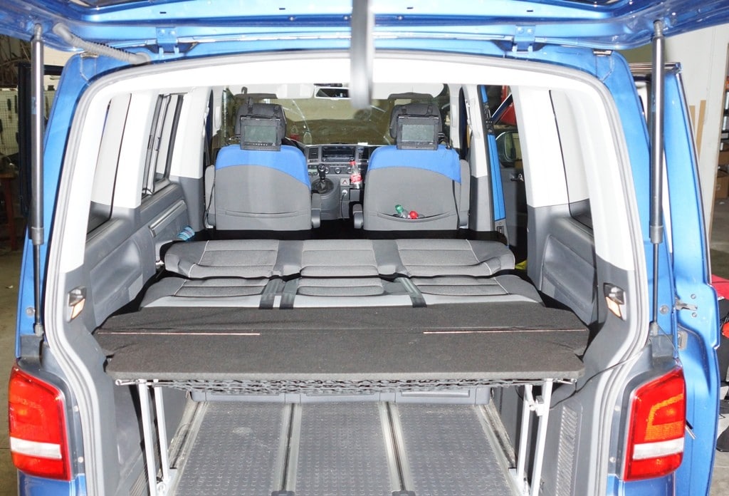 VW t5 t6 Multivan multiflexboard cama prórroga archivador piel sintética h:53cm rojo